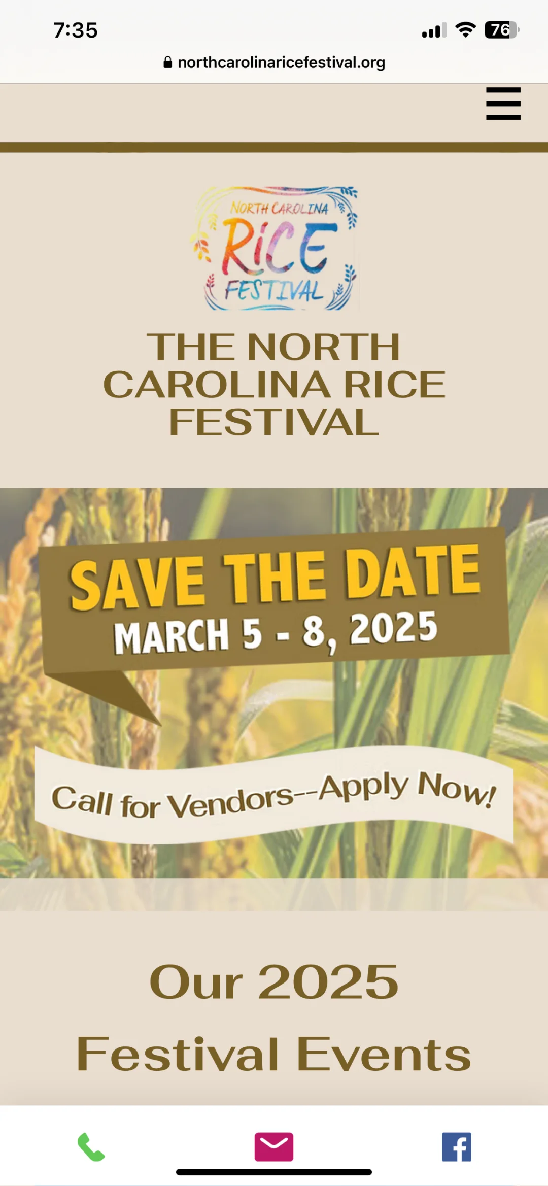 北卡2025上半年大型活动(记得收藏)