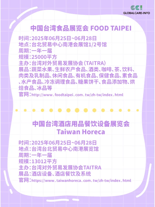2025年6月国内食品展会盘点