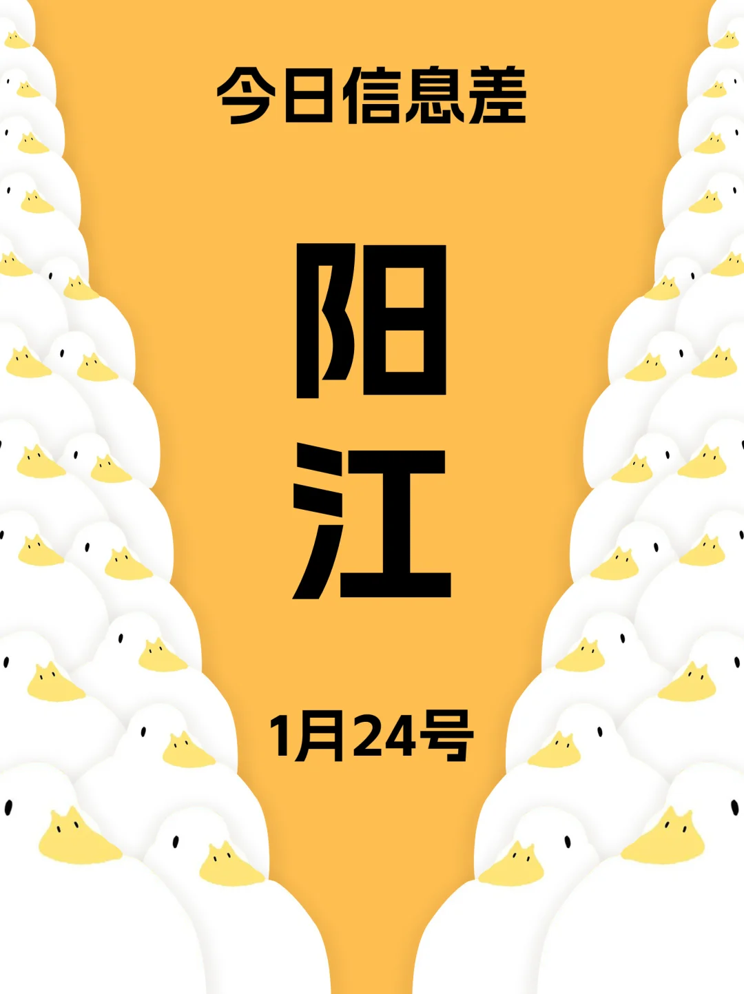 阳江信息差指南（1月24日）