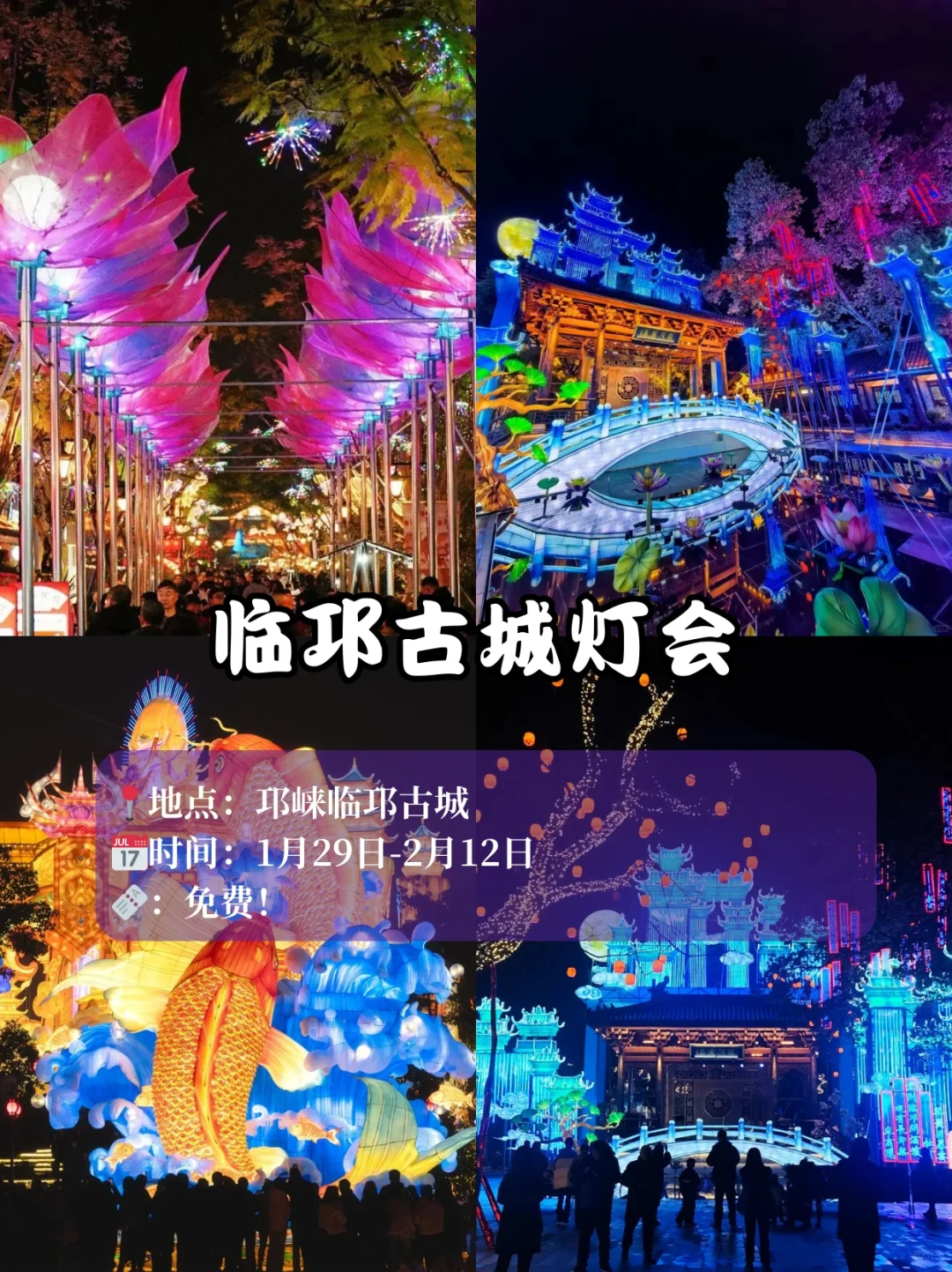2025成都灯会太漂亮了，再现锦官城（附攻略