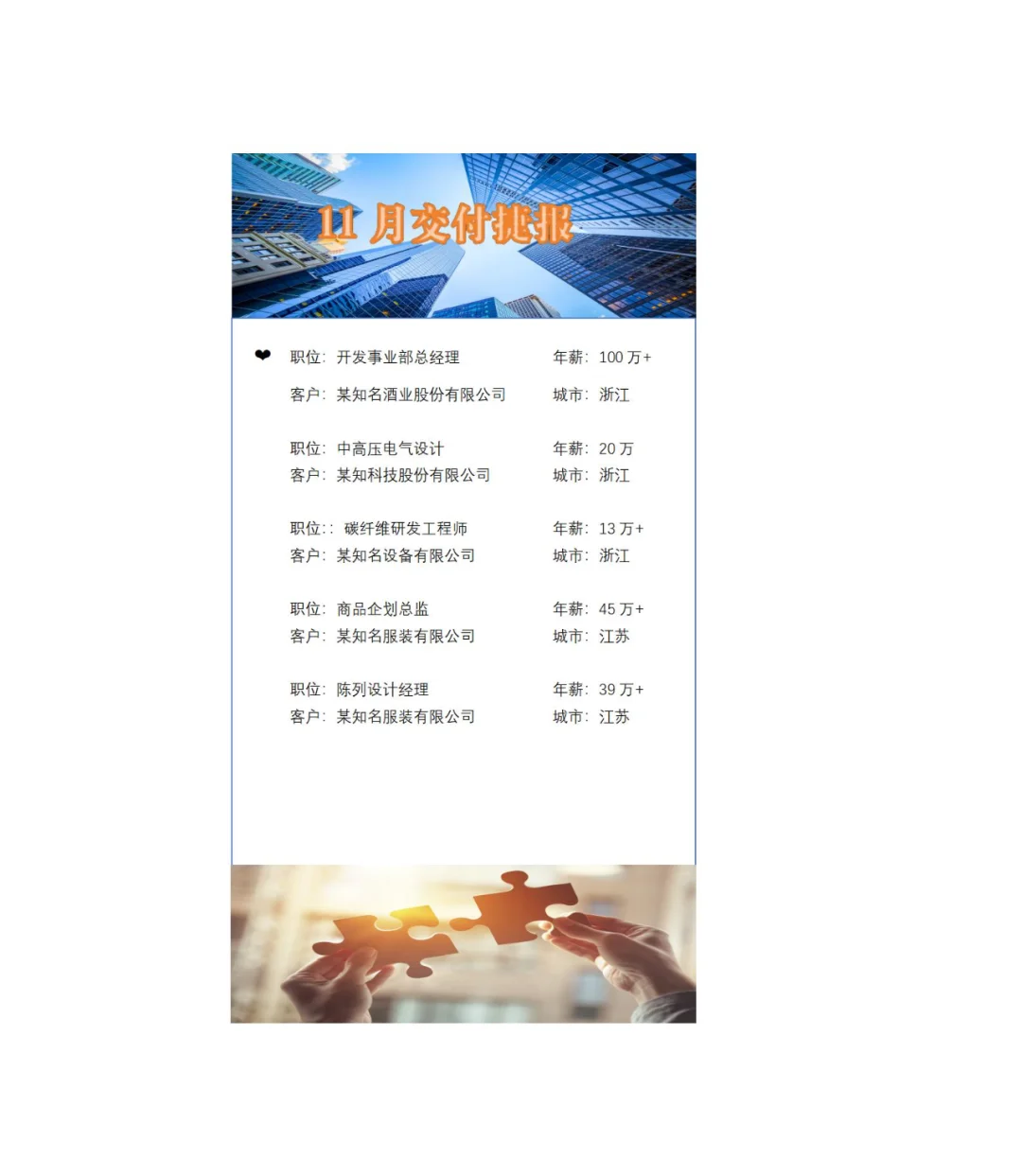 脉聘11月交付捷报
