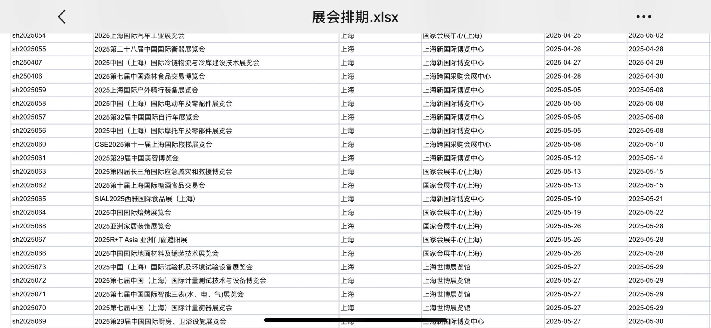 上海4-5月展会排期 上海展会指定搭建商