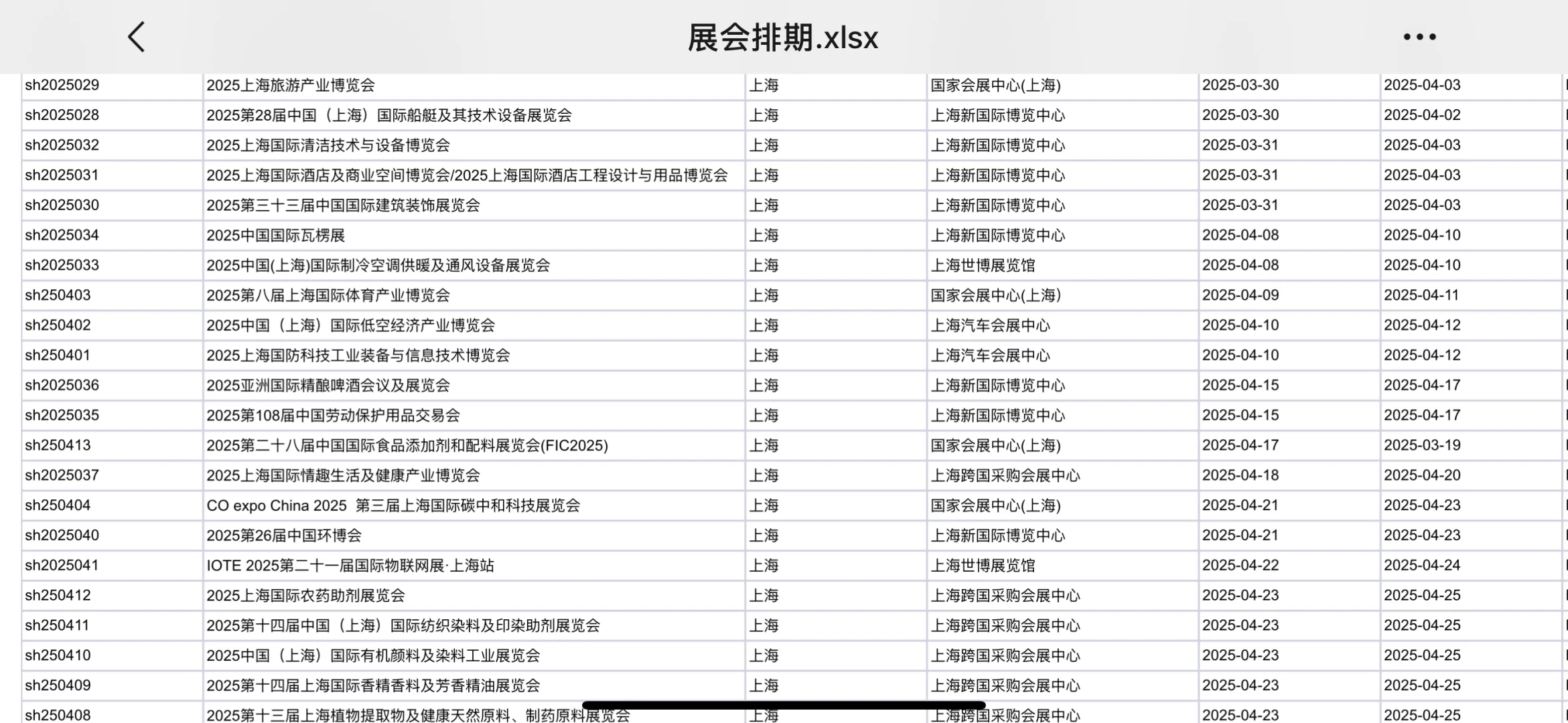 上海4-5月展会排期 上海展会指定搭建商