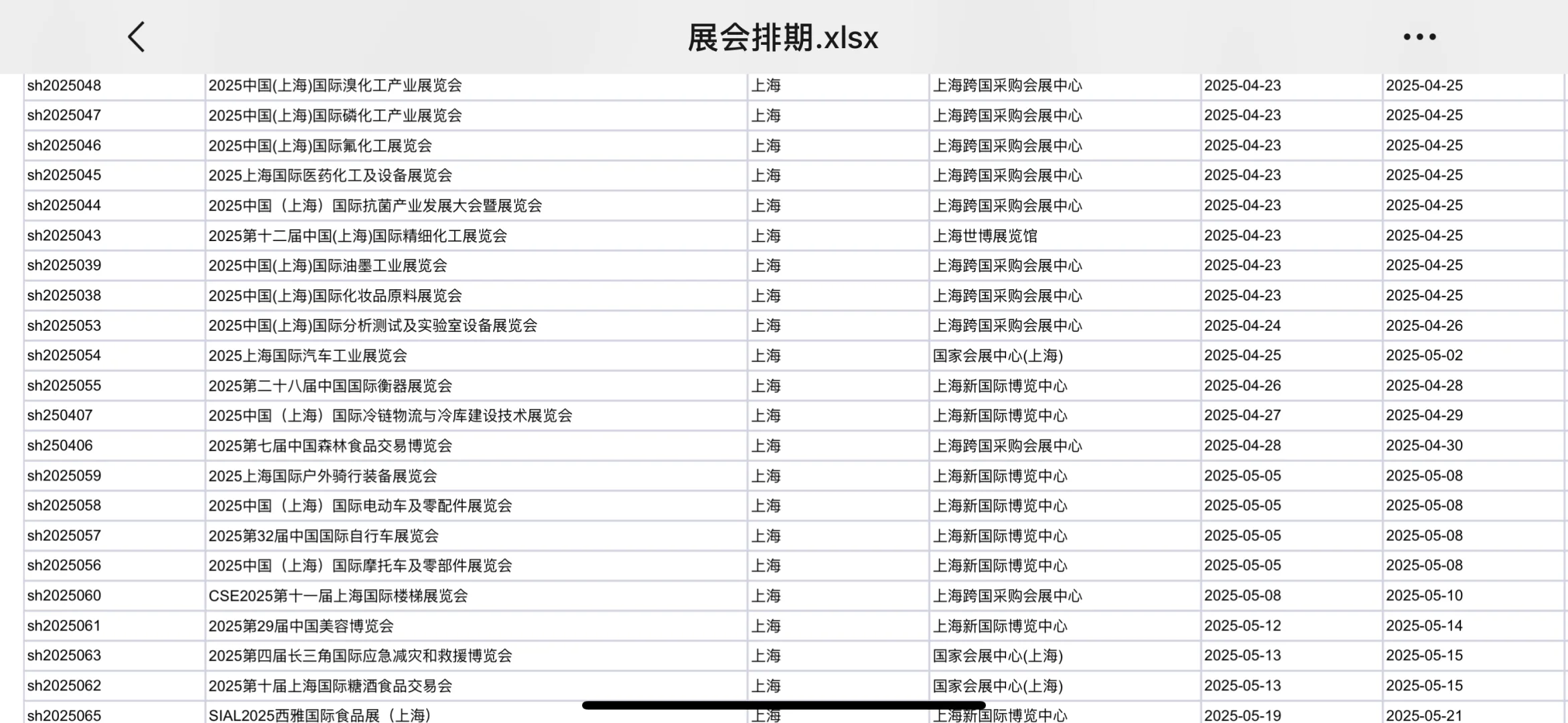 上海4-5月展会排期 上海展会指定搭建商