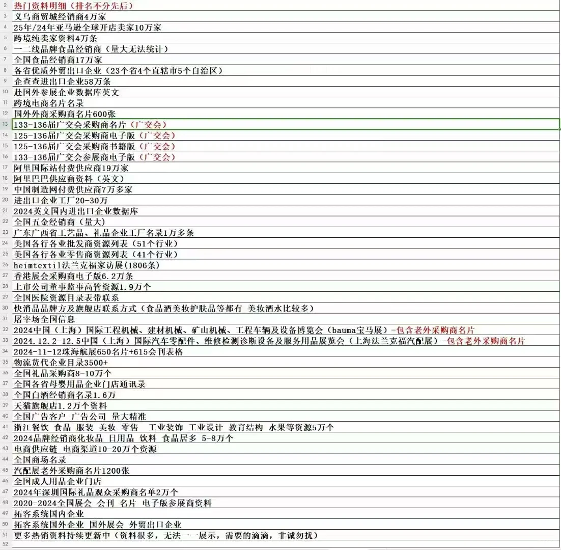 全国展会 国外展会 香港展会 平台大数据