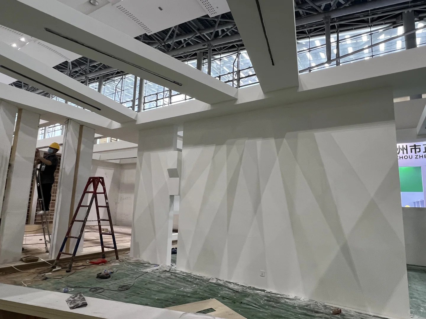 广州家具展搭建第二天