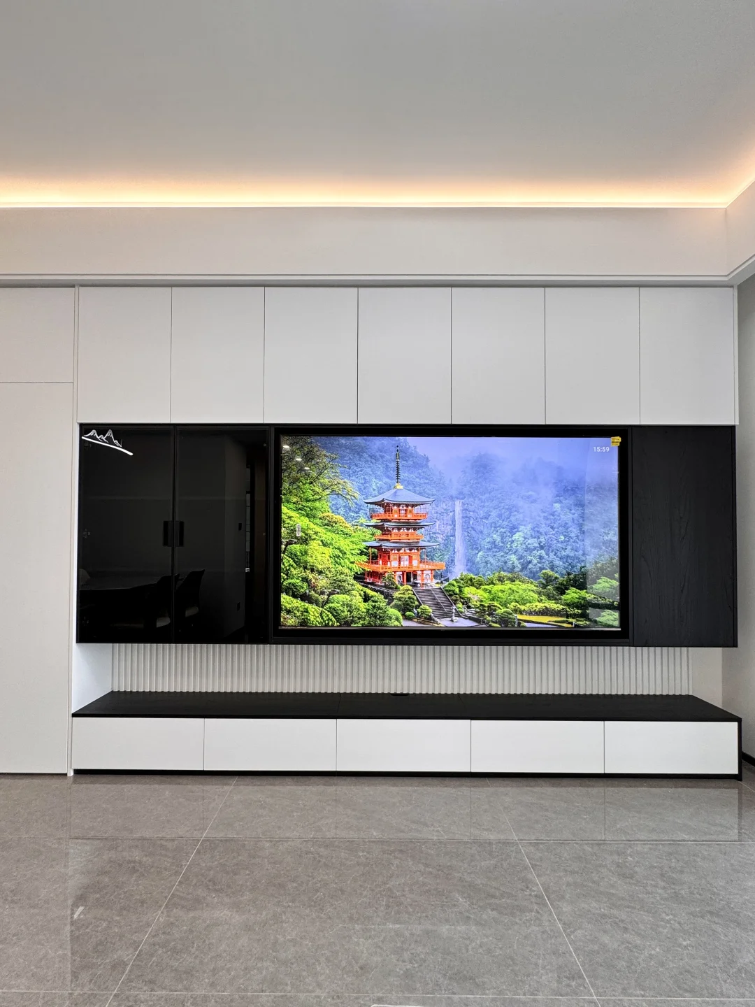 会展湾雍境丨玄关柜+餐边柜一体实用性好绝