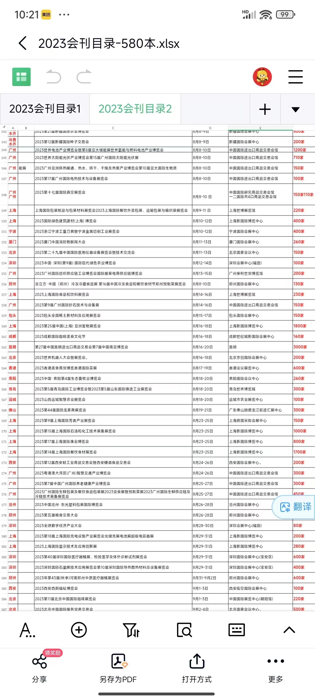 2023全国展会会刊资料名录