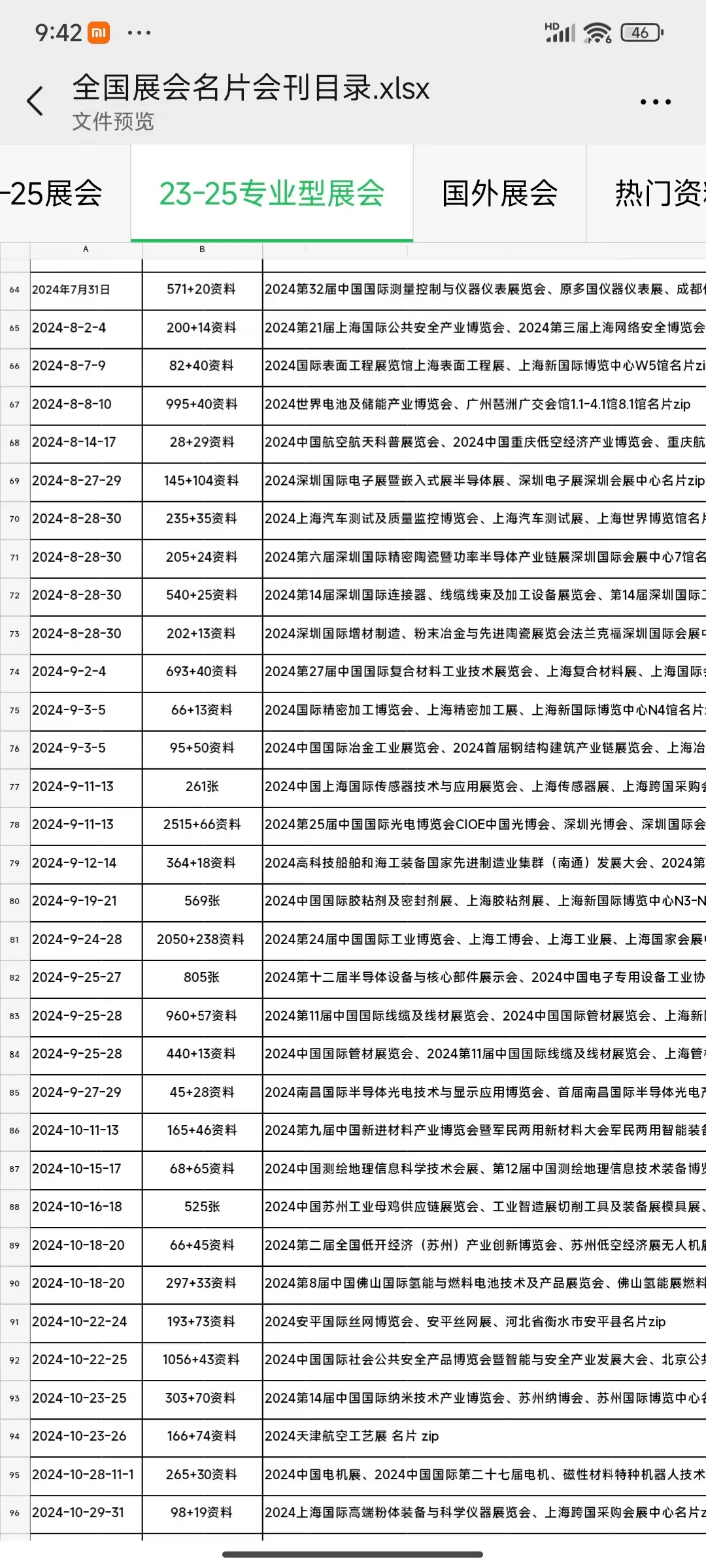 全国展会 国外展会 香港展会 全球展会 名录