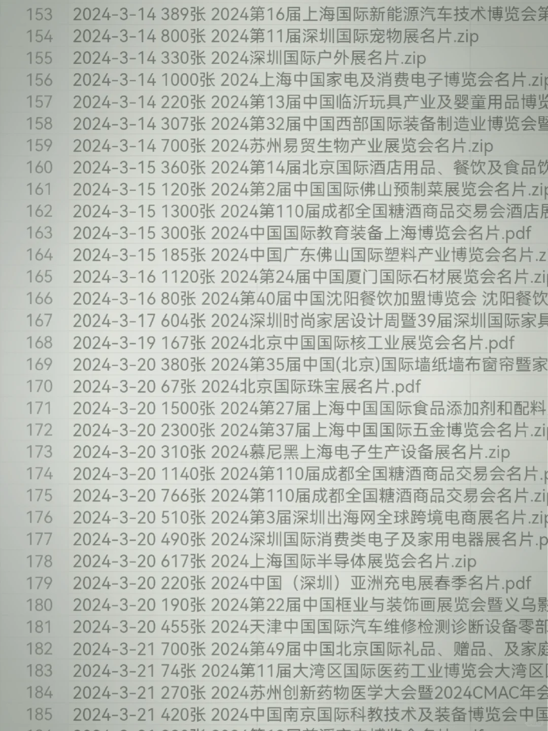 展会名片会刊