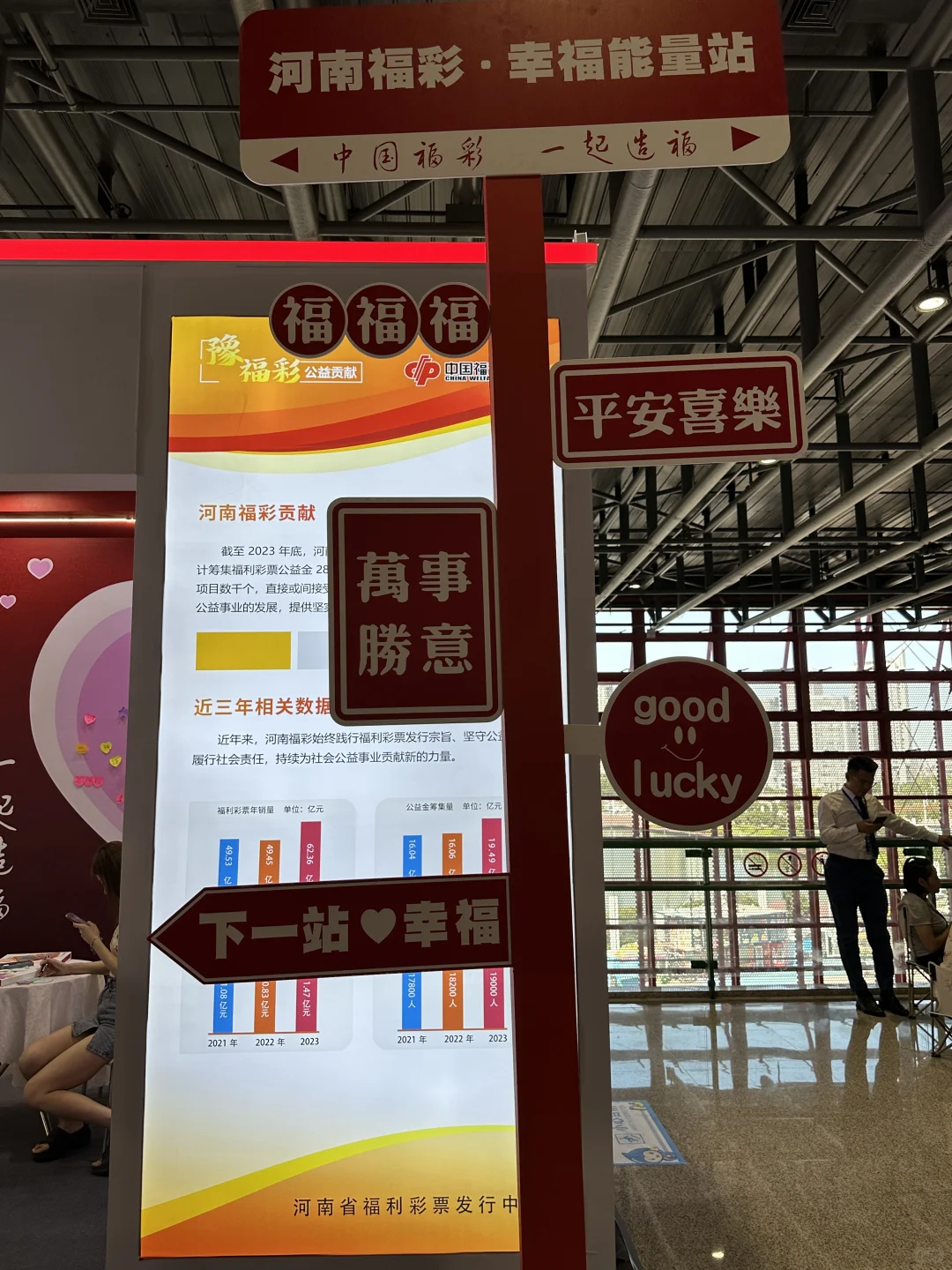 来会展中心偶遇福彩啦