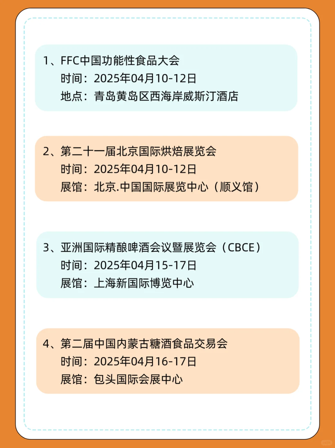 2025年四月食品展会