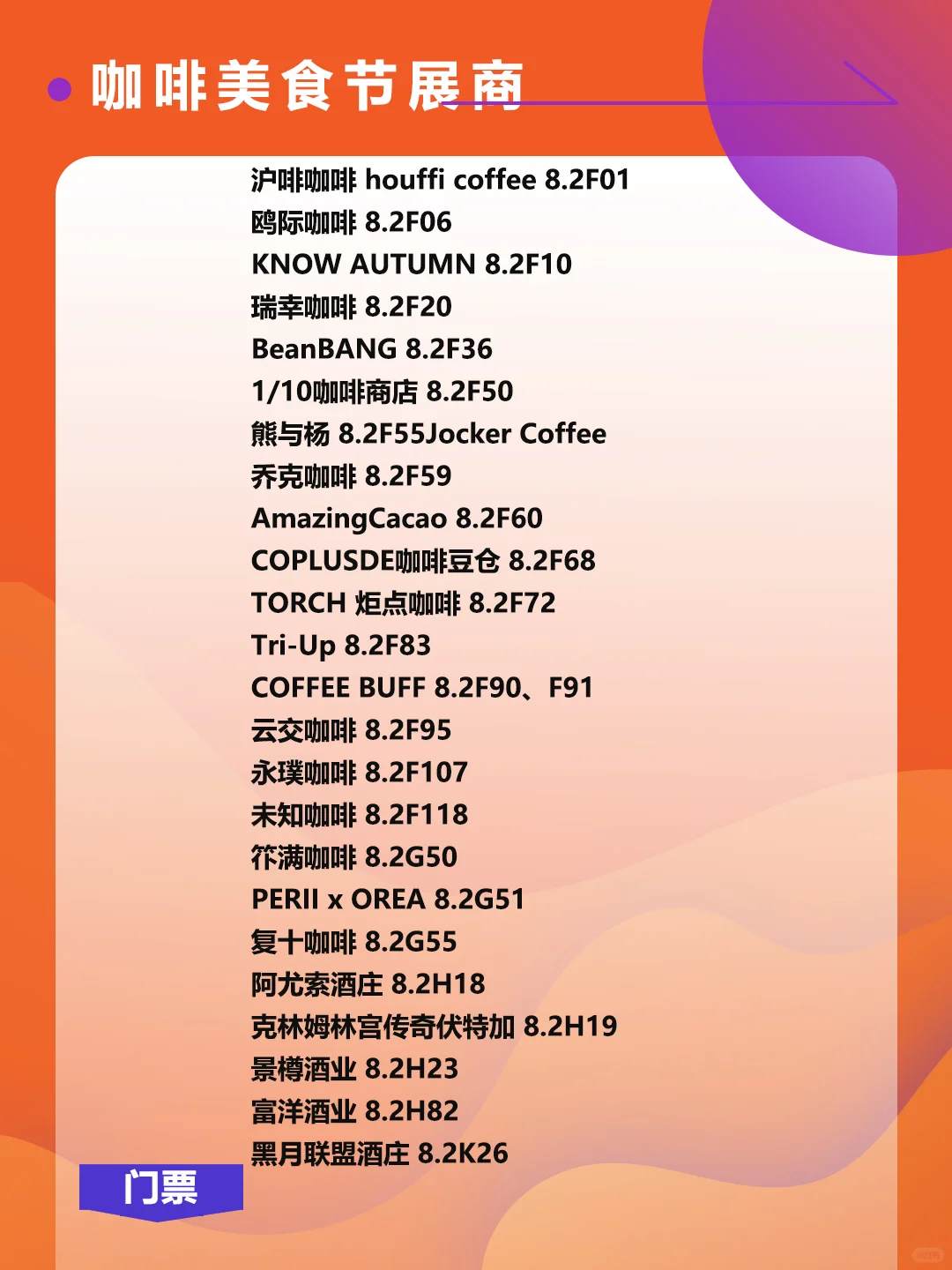 上海国际酒店及餐饮业博览会，展商名单