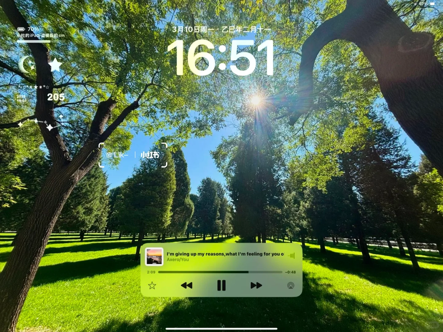 窗外的风景，听歌的尽头 ?