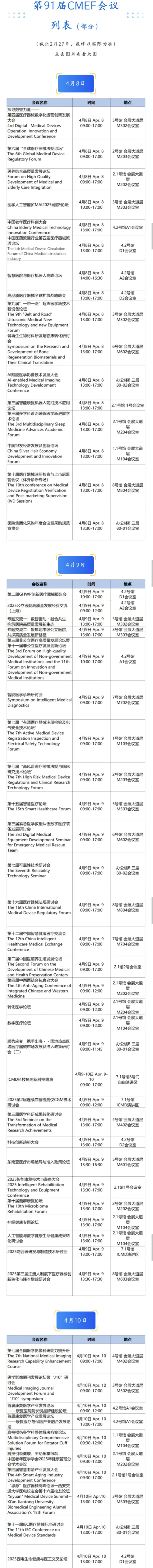 医生 & 医械人看过来，CMEF最全逛展指南