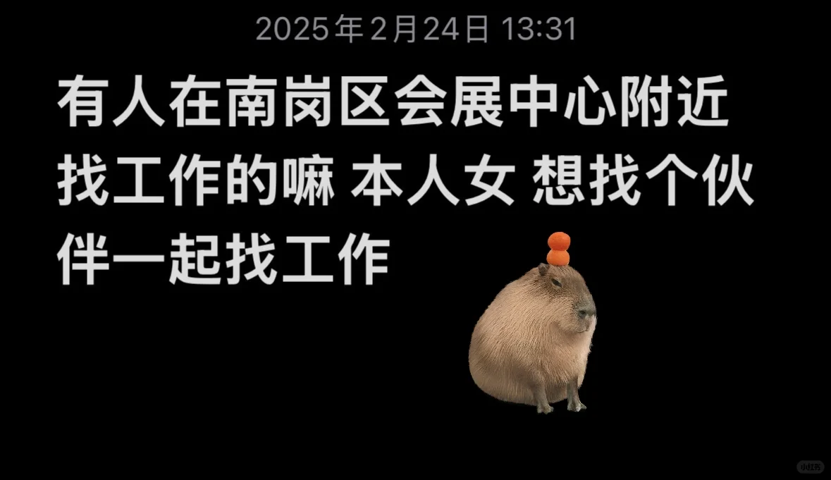 有人在南岗区 会展中心附近找工作的嘛