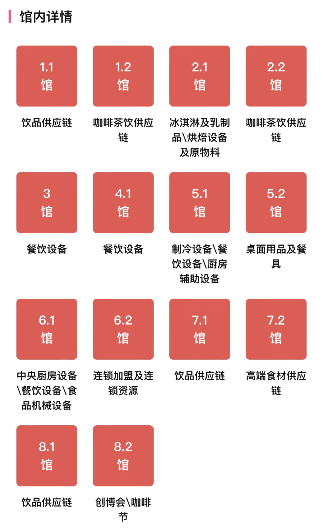 HOTELEX上海国际酒店及餐饮业博览会，展馆图