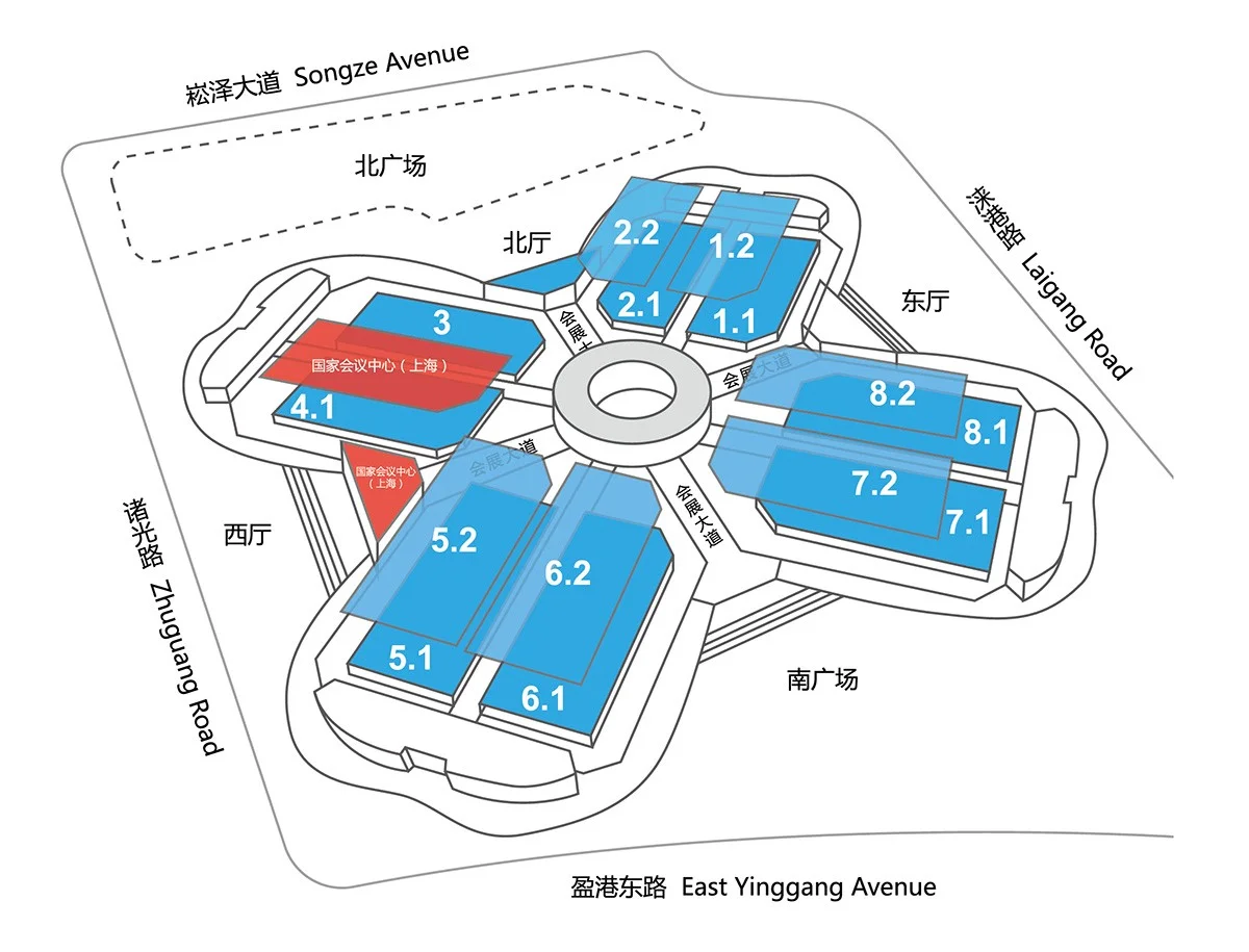 #2025上海国际车展最全官方展位图&导览图#
