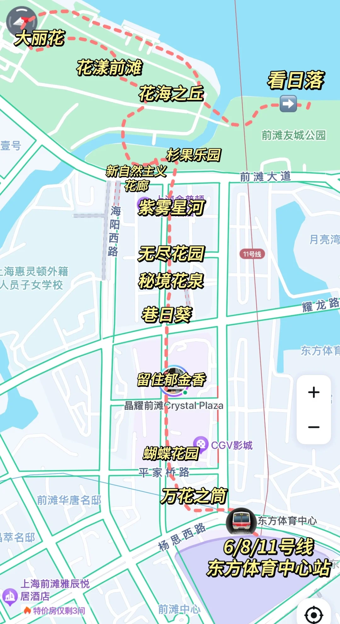 4.16实拍?预计周末有1w人去的上海赏花路线