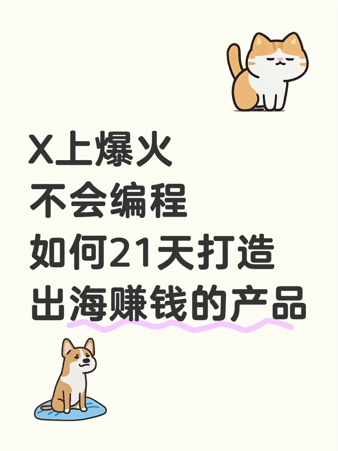 X上爆火如何21天打造出海赚钱的产品