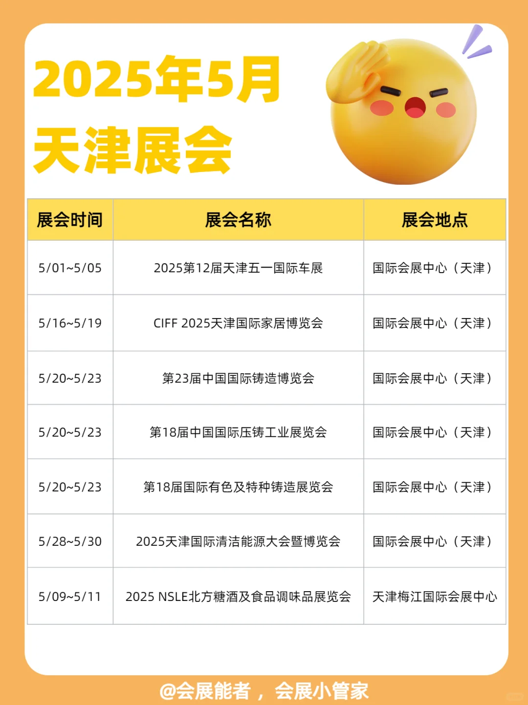 5月安徽、天津展会排期，精彩抢先看！