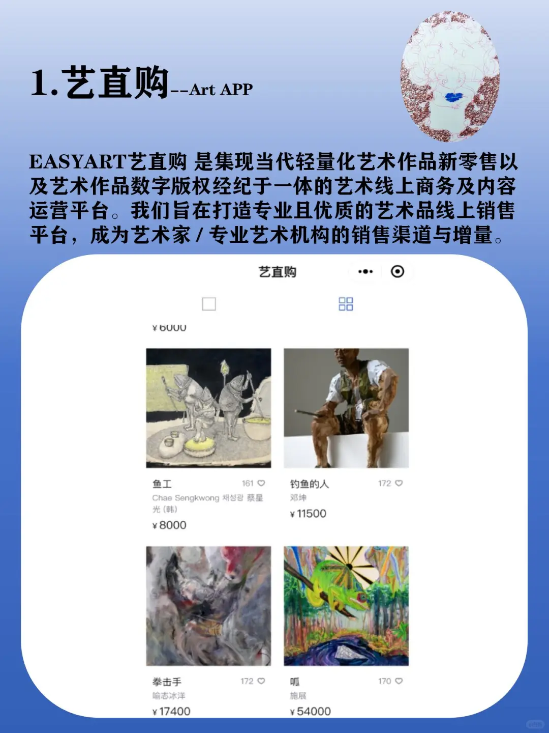到今天才了解，适合我们的卖画平台！?