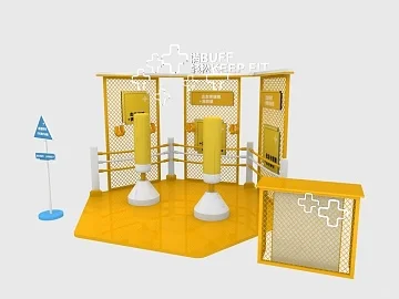 黄色展台设计