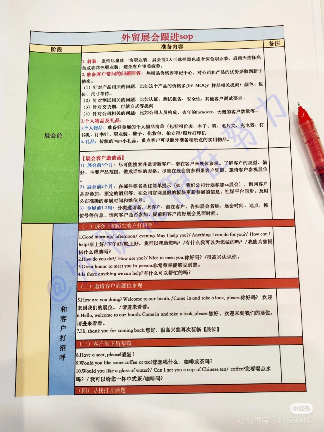 外贸展会销售