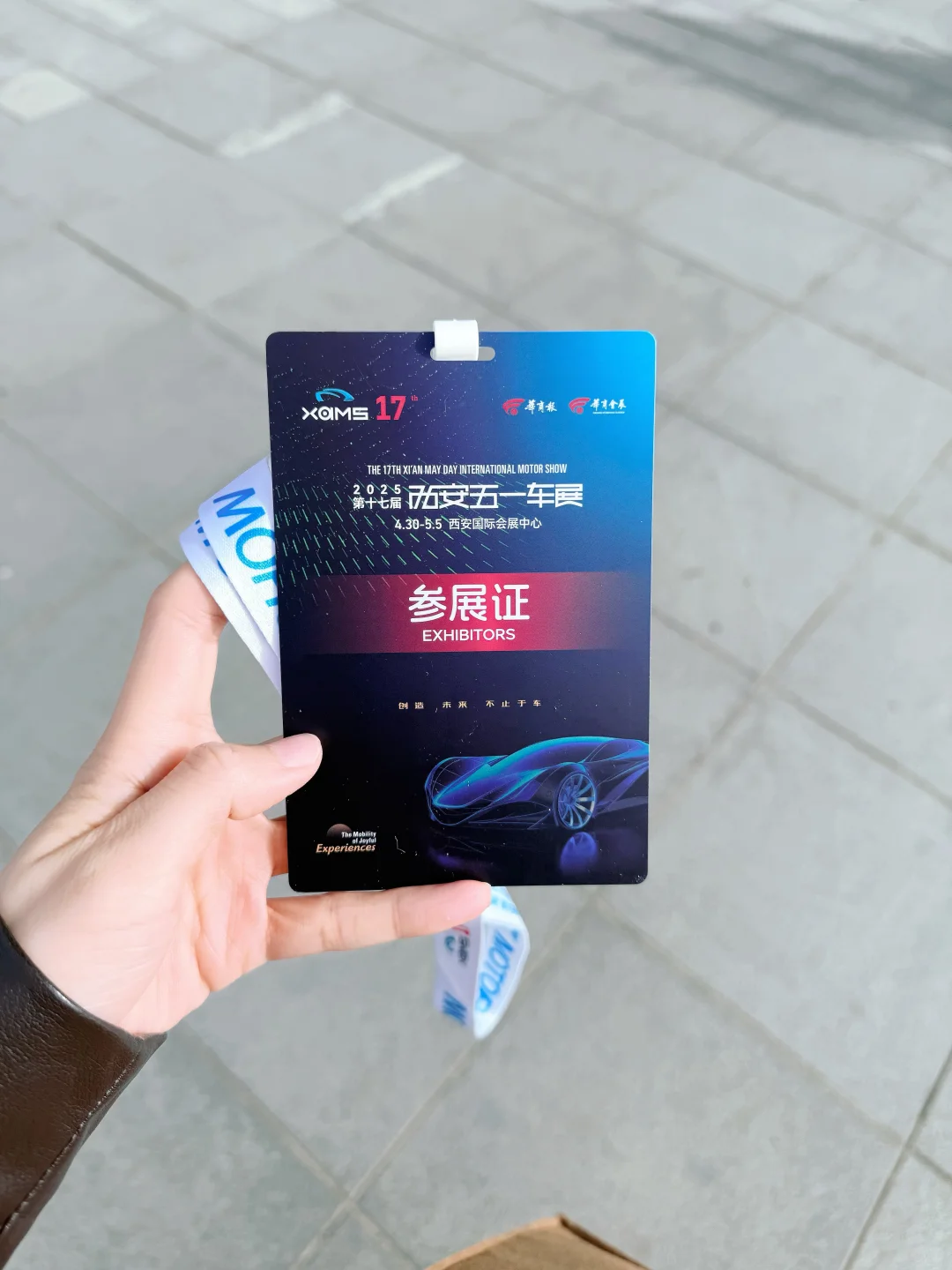 五一来车展罚站