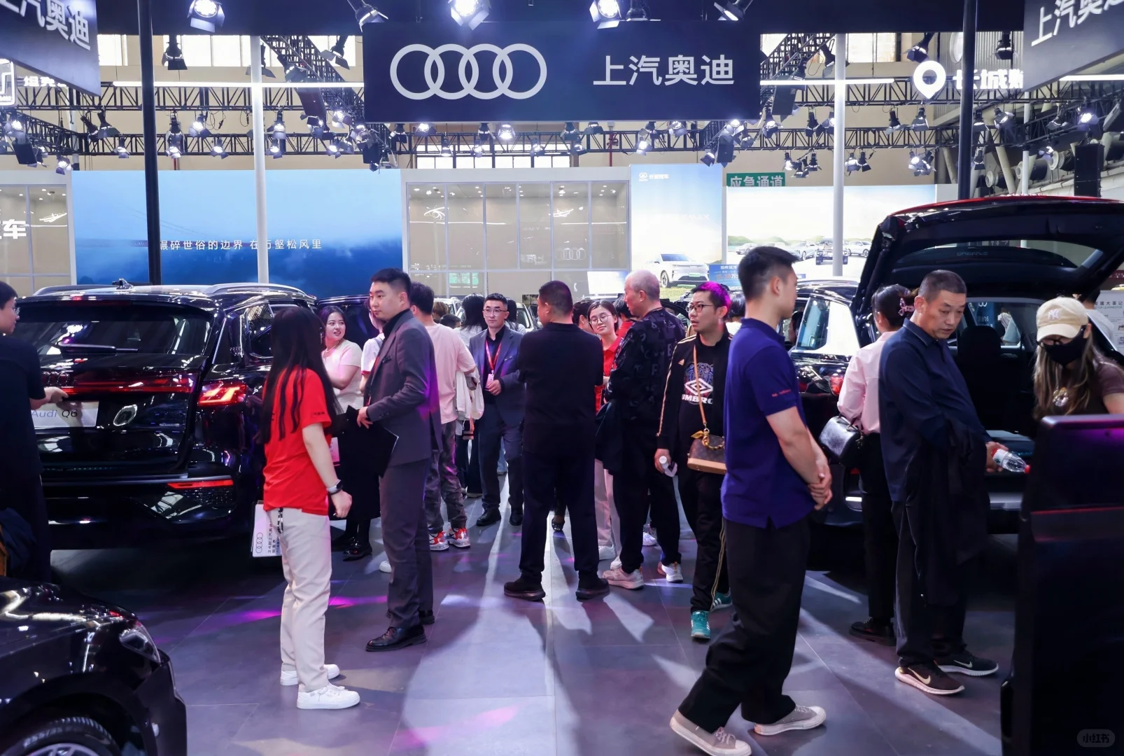 兰州五一车展打开奥迪