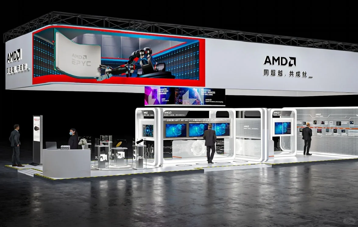 进博会展台案例:AMD-国家会展中心(上海)