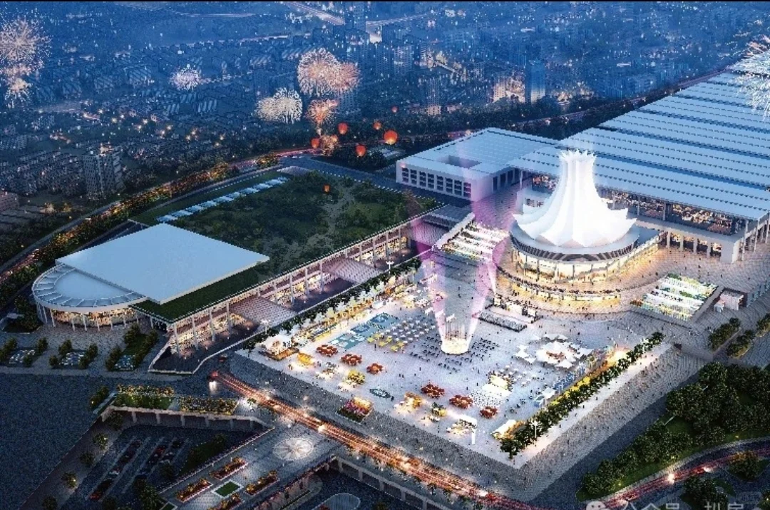 南宁会展中心变夜市