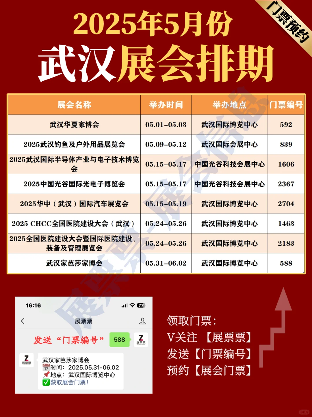 武汉展会 | 2025年5月展览排期表（共8场）