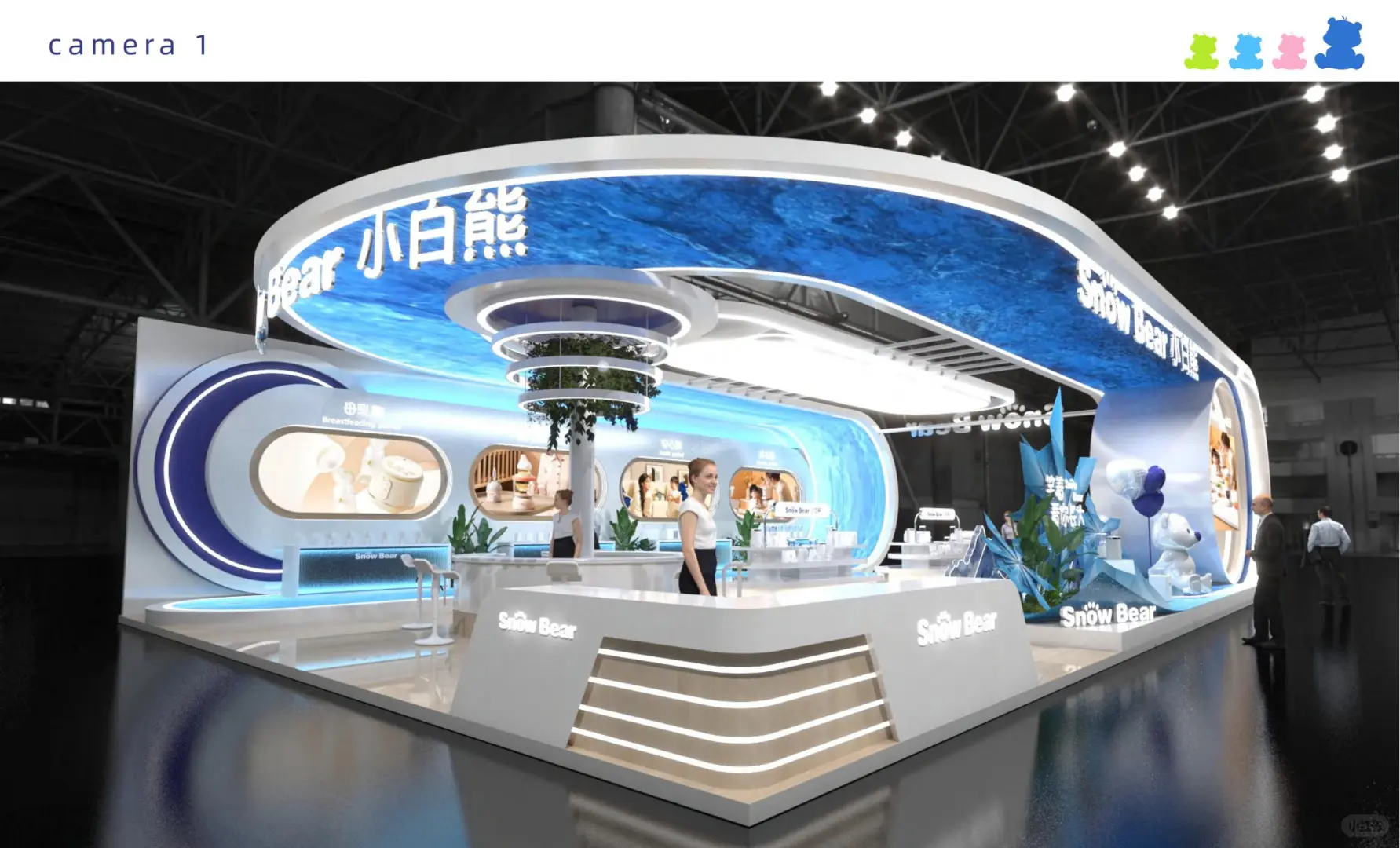 一年四季的更替?孕婴童展超亮眼展台设计