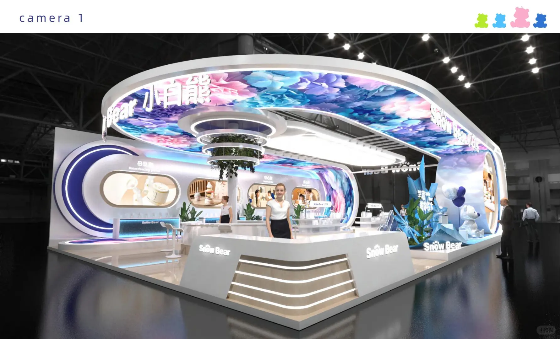 一年四季的更替?孕婴童展超亮眼展台设计