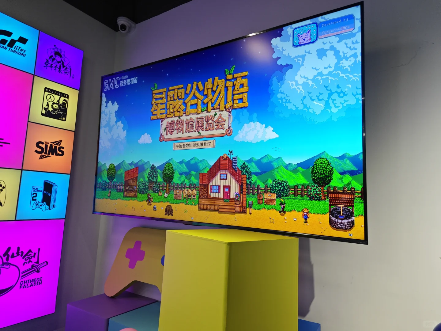 老乡们来展览会了