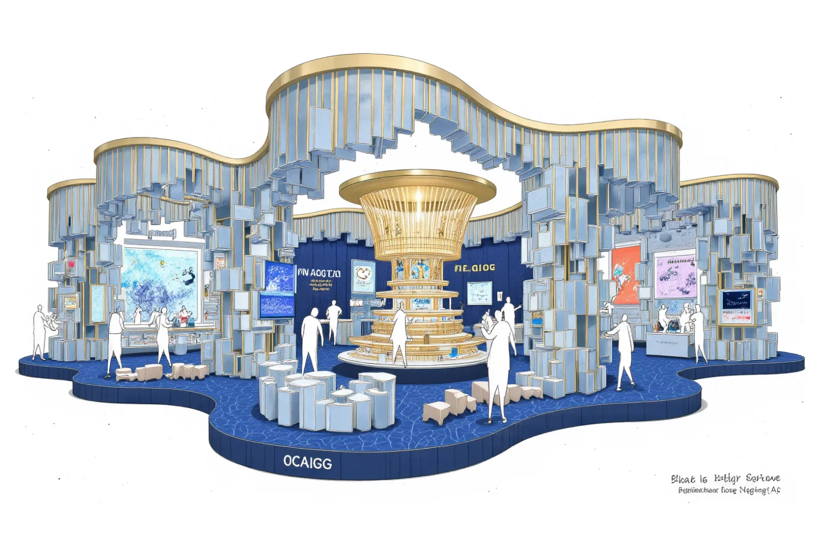 多图 | 深海绮梦，美妆海洋主题快闪店概念