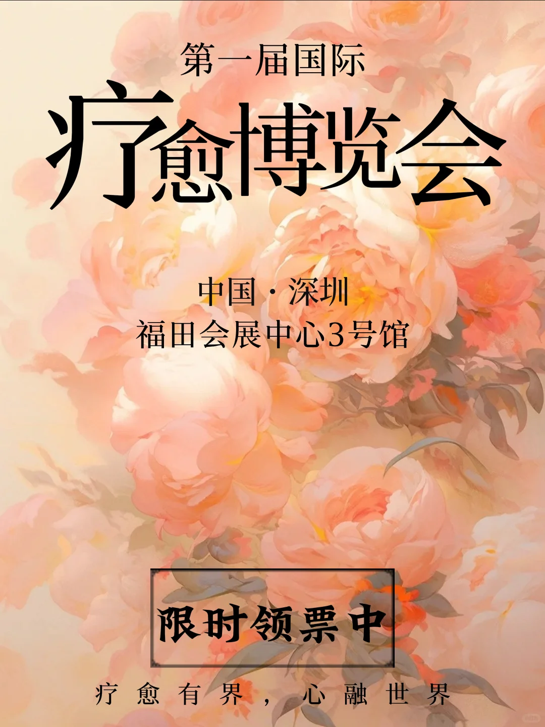 深圳首届国际疗愈博览会，?限时领票中