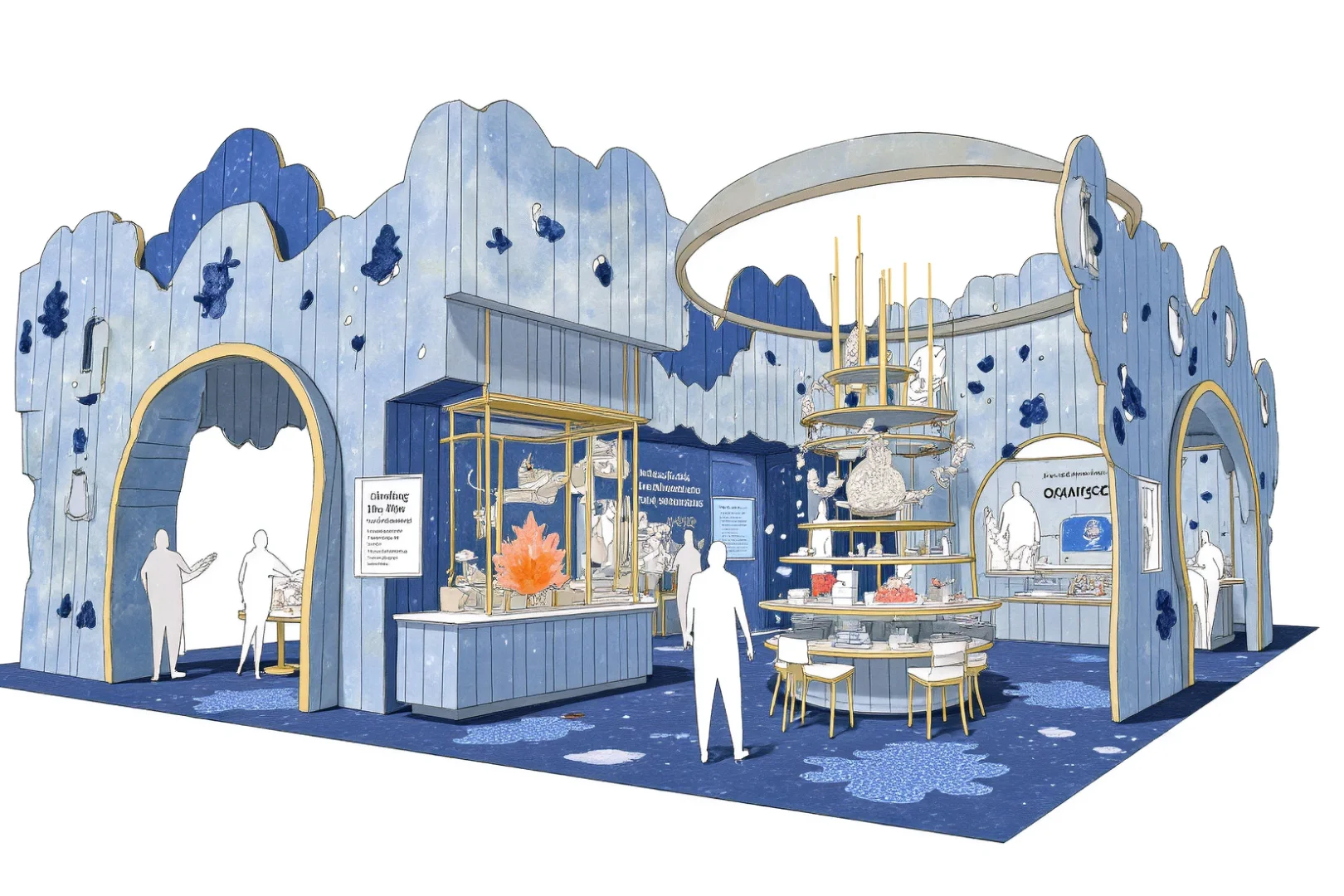 多图 | 深海绮梦，美妆海洋主题快闪店概念