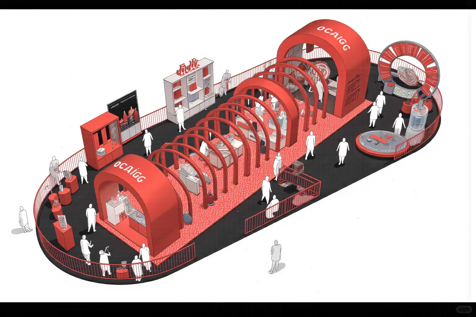 多图 | 隧道风快闪店设计，公共空间美学