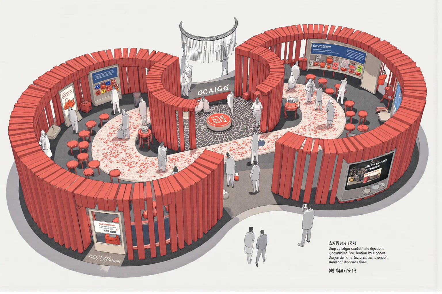 多图 | 隧道风快闪店设计，公共空间美学