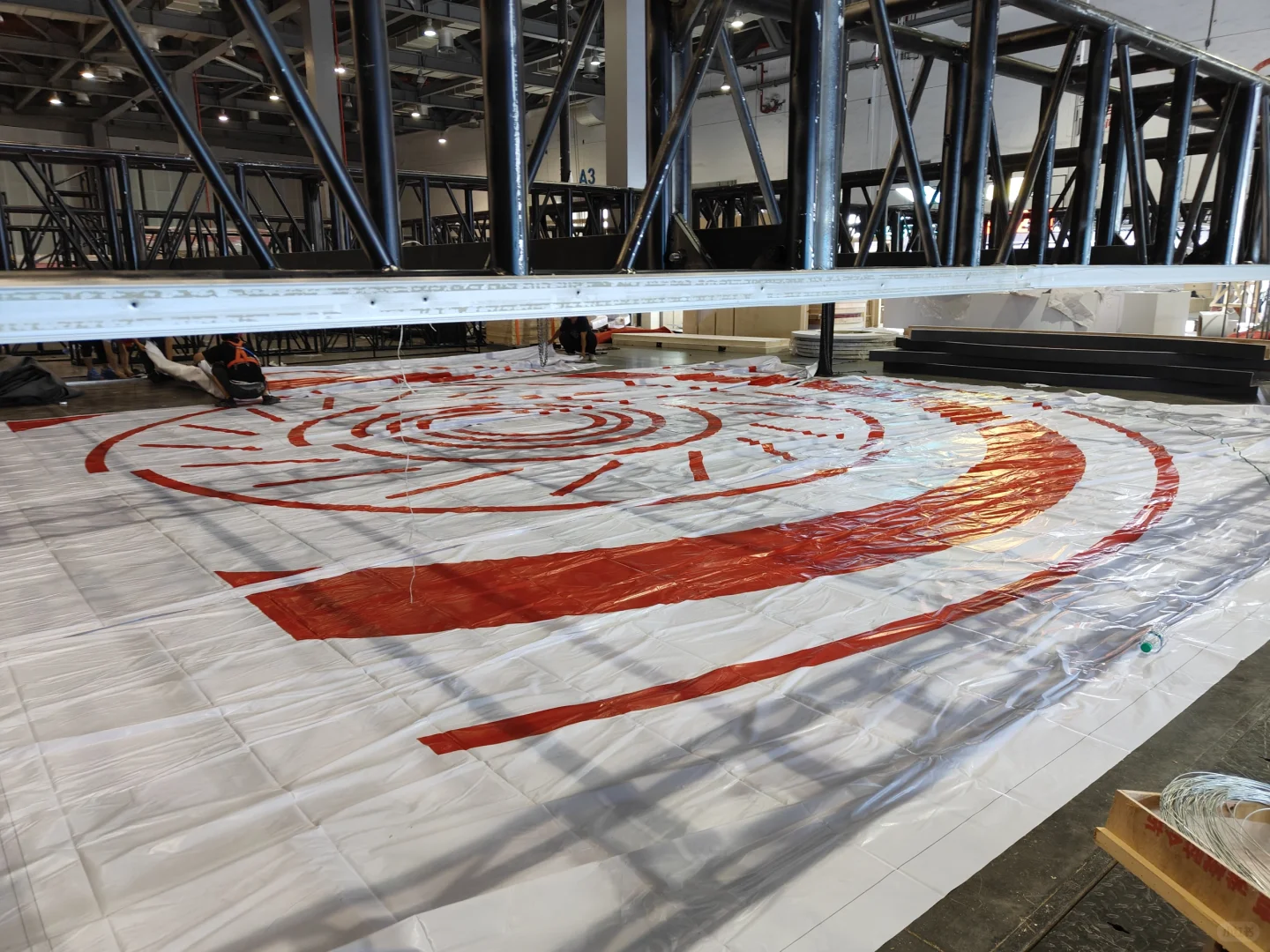 truss架，木构，灯箱，LED在展会中的融合