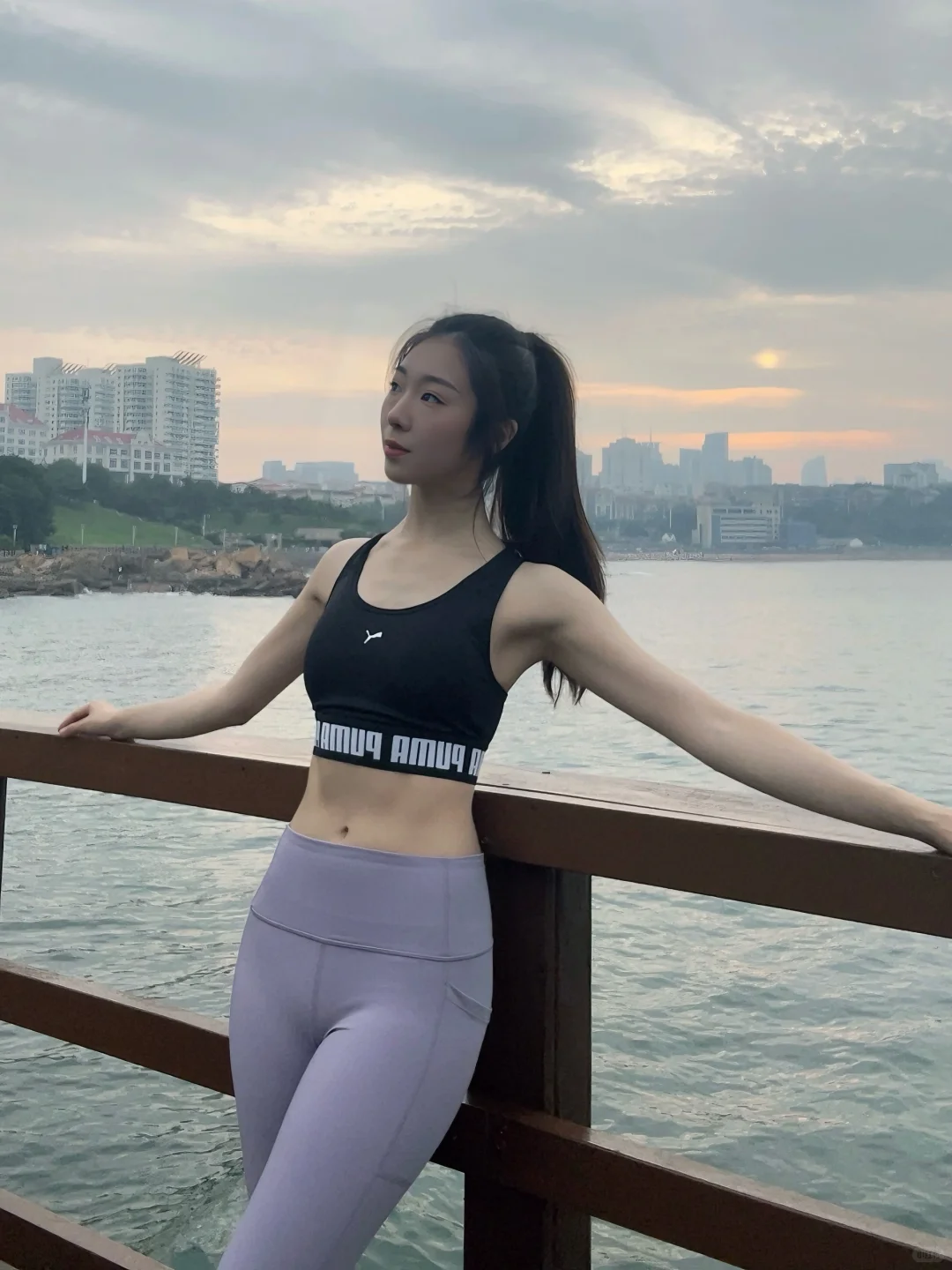 海边慢跑OOTD