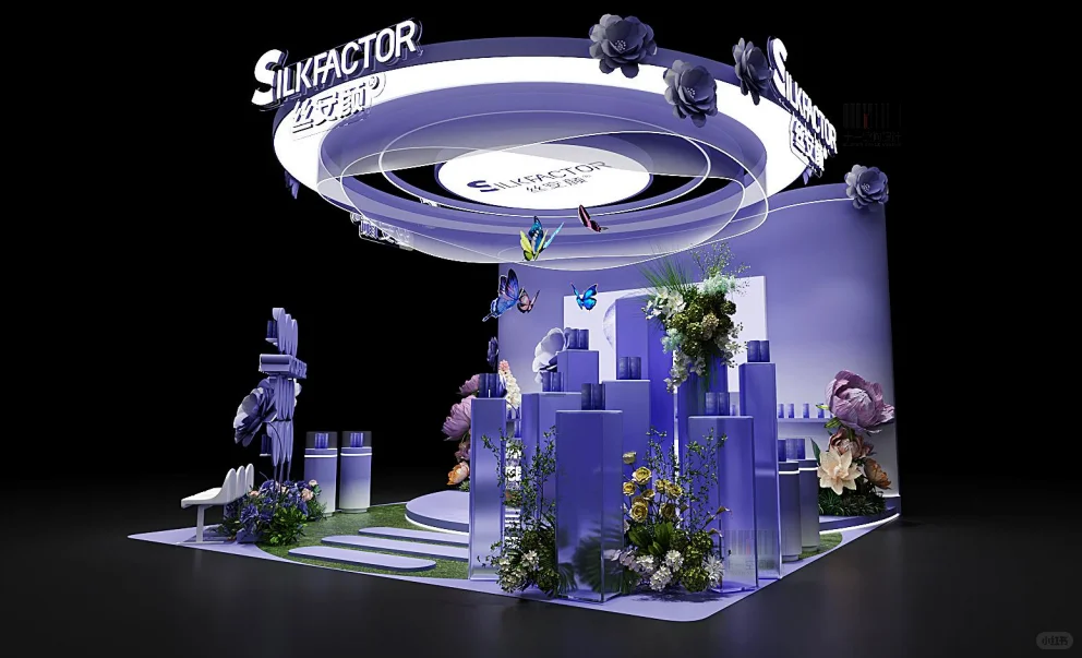 展会设计·美博会｜?紫色浪漫来袭！