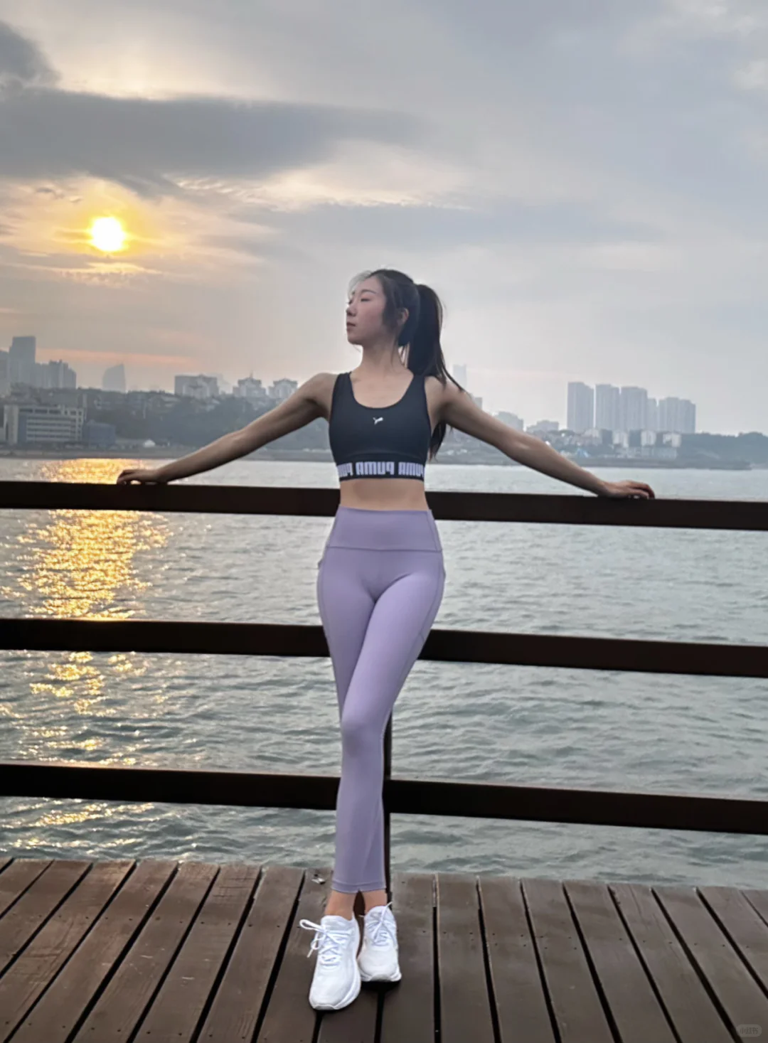 海边慢跑OOTD