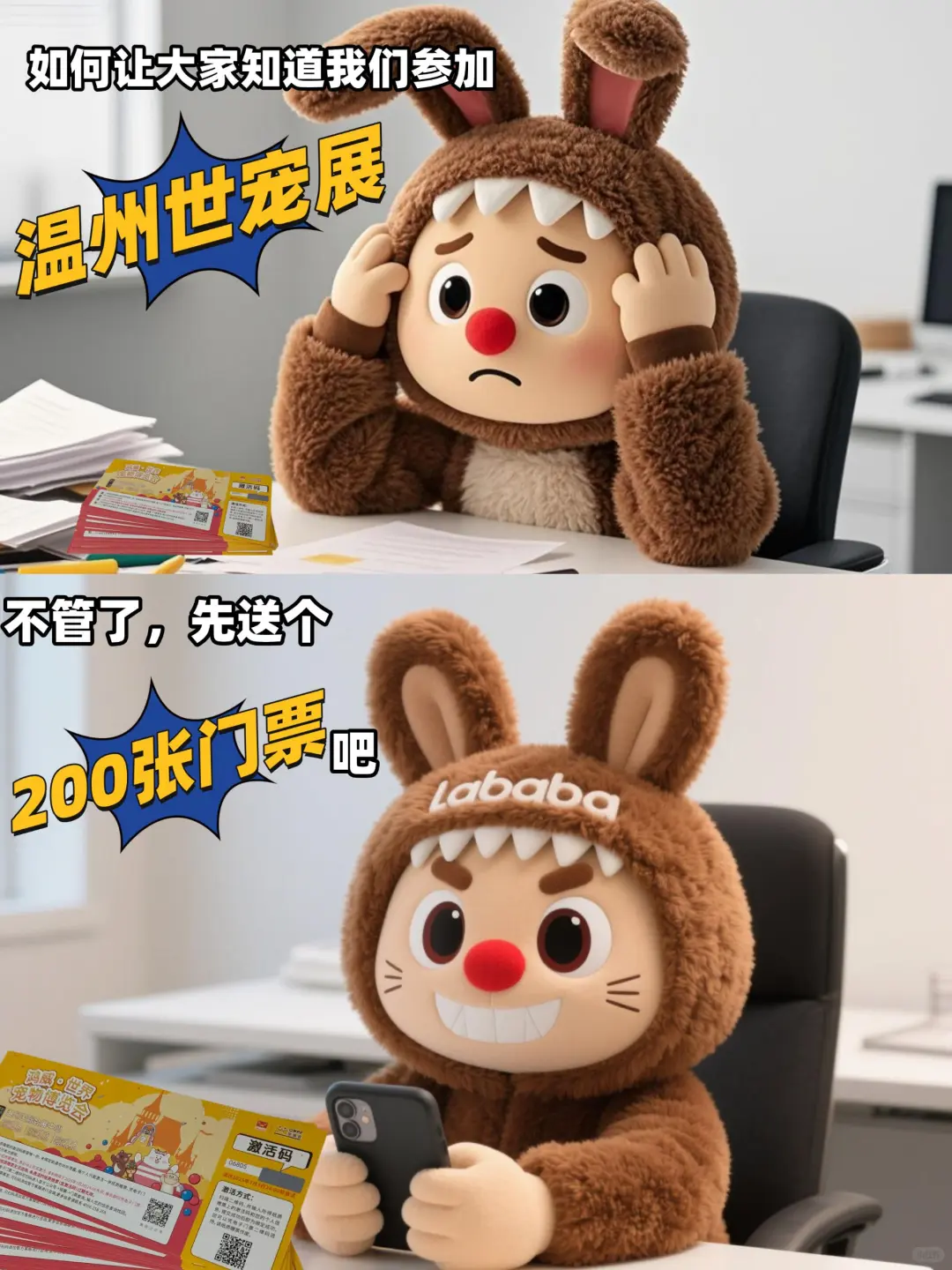 鸿威.世界 宠物博览会温州站。门票掉落啦！