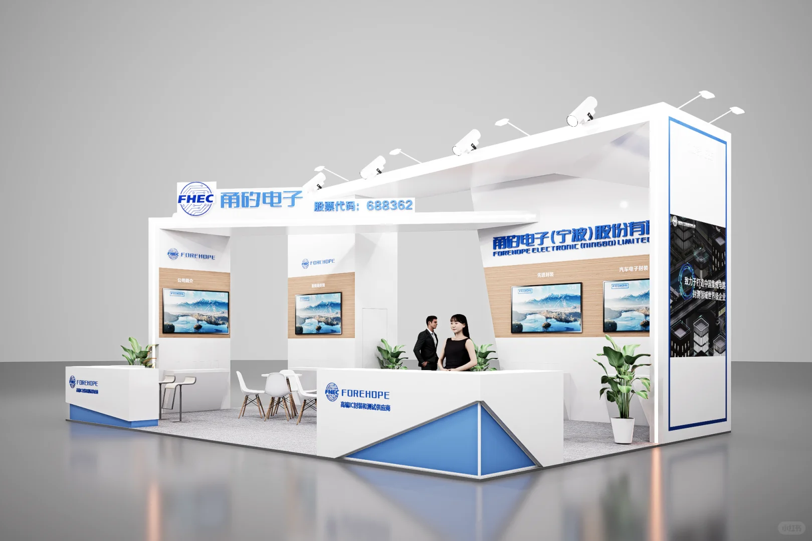 被展会同事追着要设计图的展台！