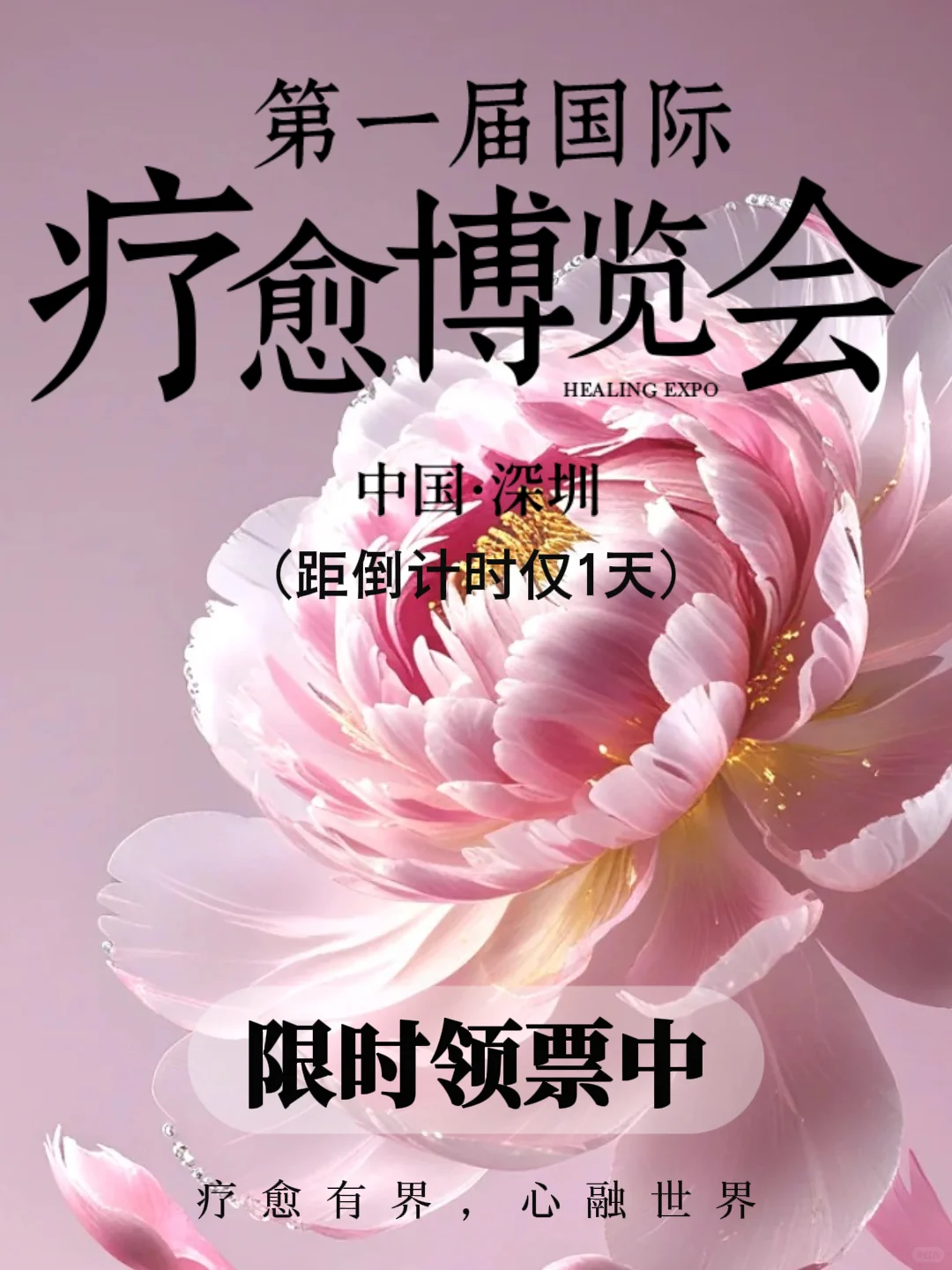 深圳首届疗愈博览会即将开展,快来领票啦!