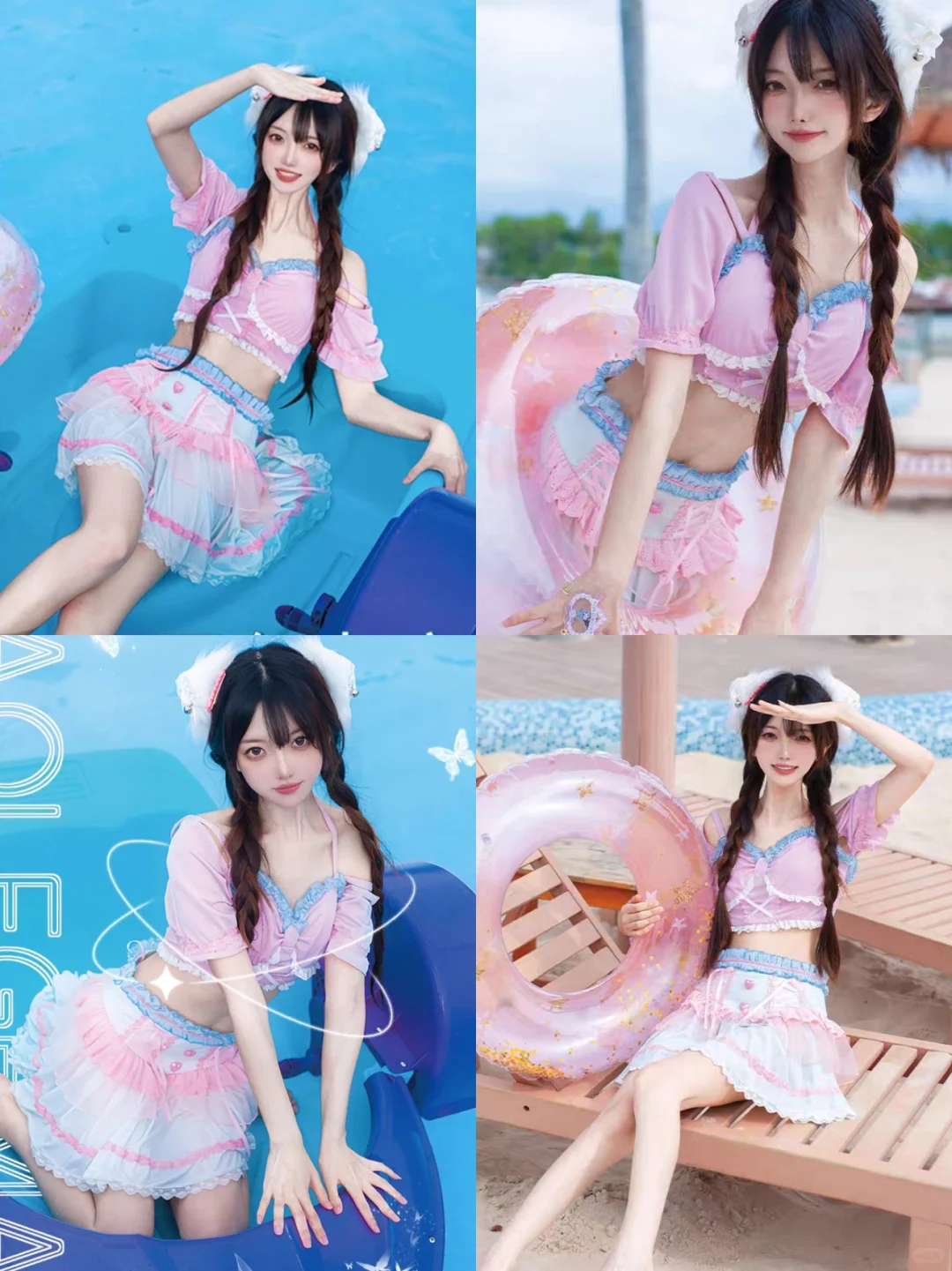 PDD平价 Lolita少女泳衣分享