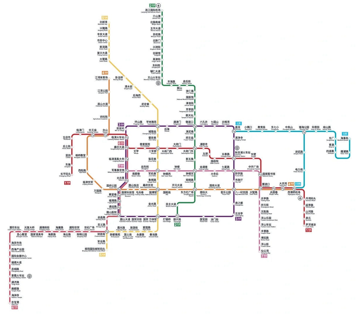 都市天际线?️｜东都地铁三期线路图